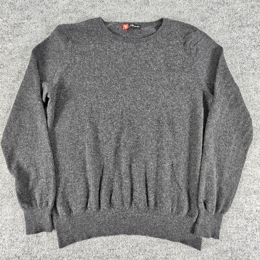 Shephe‎ Sweater Mens 44 Gray 100% Cashmere Crewneck Pullover Soft Warm Knit